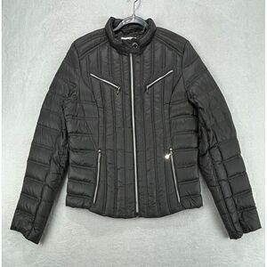 Laundry by Shelli Segal Jacket Women XL Gray Puffer‎ Lightweight Chic Down
